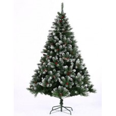 Deluxe Snow Artificial Christmas Tree With Pinecone - 1.8m-free shipping