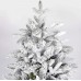 Deluxe Snow Flocked With Hinged Pine Artificial Christmas Tree - 2.1m-Free shipping